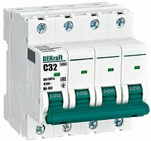 Выключатель автоматический DEKraft ВА-103 4п 32А C 6кА картинка